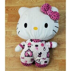 Sanrio Jakks Pacific Hello Kitty PJs 11" Plush Purse Stuffed Animal 2010